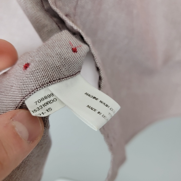 Raleigh Denim Workshop Welt Pocket Twill Buttonup Shirt Mens Medium Fuchsia - Picture 8 of 12